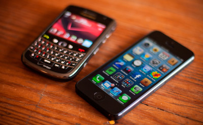 iphone y blackberry