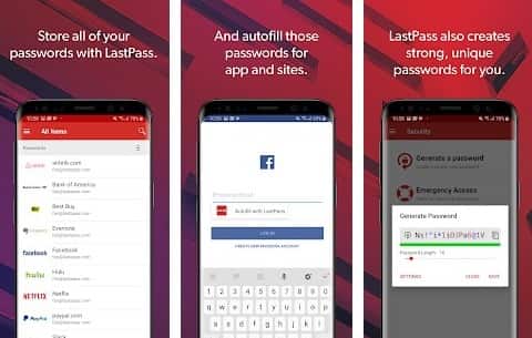 LastPass para android te permite gestionar tus contrasenas facilmente