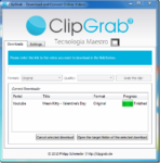 ClipGrab el mejor programa para descargar videos de Vimeo, DayliMontion o Youtube