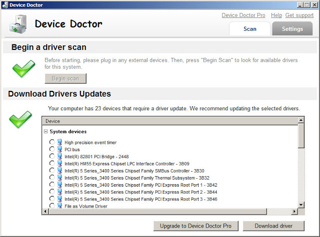 Actualizar driver de la computadora con Device Doctor