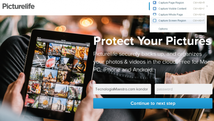 Almacenar fotos familiares online y gratis, con Picturelife