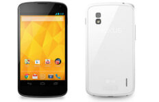 El teléfono de Google Nexus 4 llega en color blanco para comprar