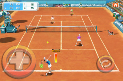 Juego muy bueno de tenis en iPhone, Real Tennis