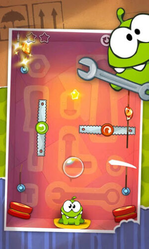 Cut the Rope juego de inteligencia y destreza en Android, además muy divertido