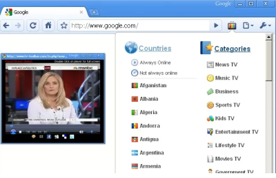 Ver televisón en vivo desde Google Chrome, con TV Chrome