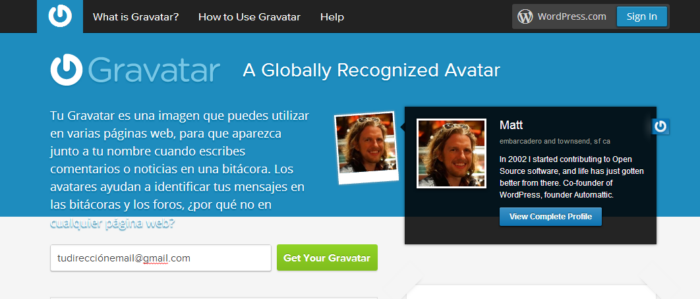 Como poner una foto de autor en Wodrpess, en el perfil