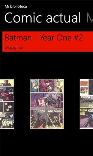 El mejor lector de manga y cómics en Windows Phone, Comic Time