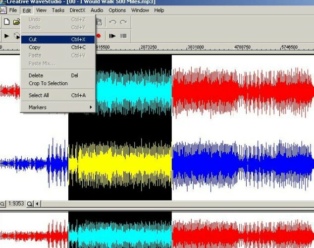 Editor de audio con mucha calidad, casi profesional, Creative WaveStudio