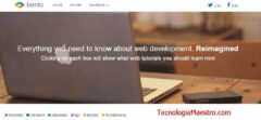 Recursos y tutoriales para crear o desarrollar una web, en Bento