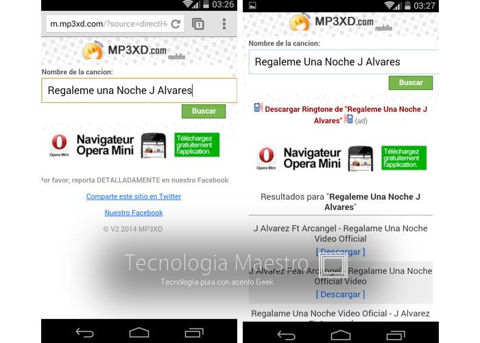 Cómo bajar una canción o música desde Android sin aplicación