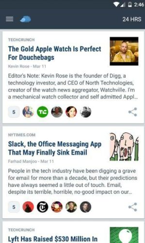 Nuzzel, una app para recibir la mejores noticias de redes sociales y amigos