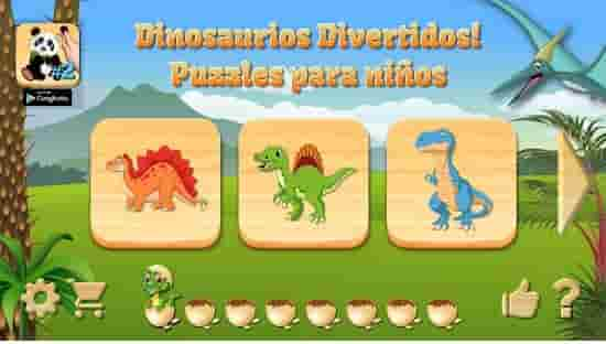 dino pizzles juego de dinosaurios en android