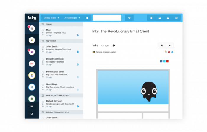 Como leer el correo electrónico desde el escritorio, con Inky Como leer el correo electrónico desde el escritorio, con Inky