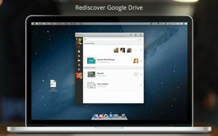 Administrar Google Drive desde una Mac, con Archy, y pronto Dropbox gestor de google drive en mac,