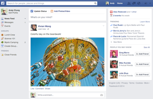 Facebook tiene un nuevo diseño y es precioso pero igual Facebook tiene un nuevo diseño y es precioso pero igual