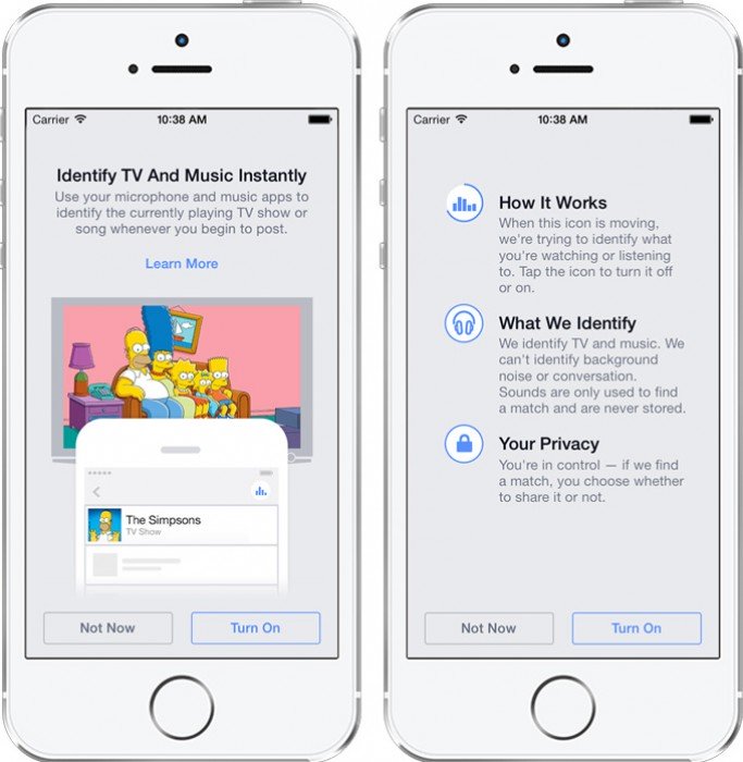 Facebook te dirá que canción escuchas y que ves en la TV muy pronto en Android y iOS Facebook te dirá que canción escuchas y que ves en la TV muy pronto en Android y iOS