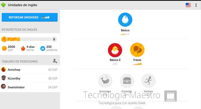 Las 20 mejores aplicaciones Android para Samsung Galaxy S4 13-duolingo-android-tecnologiamaestro.min