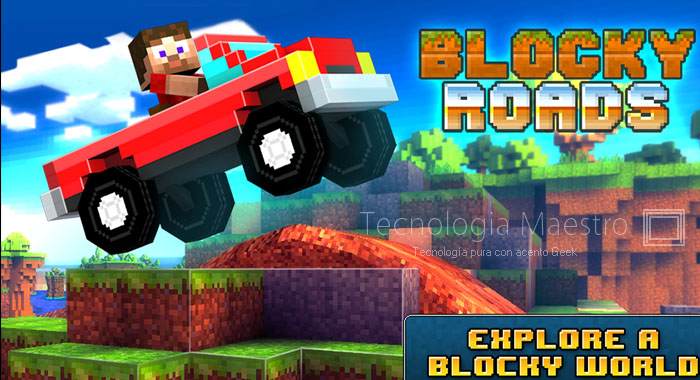 40 mejores juegos para Samsung Galaxy S4, y te gustarán! 17-blocky-roads-android-tecnologiamaestro.min