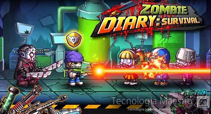 Los mejores juegos y aplicaciones Android para Alcatel One Touch Idol, Ultra, X y POP 30-zombie-diary-android-tecnologiamaestro.min