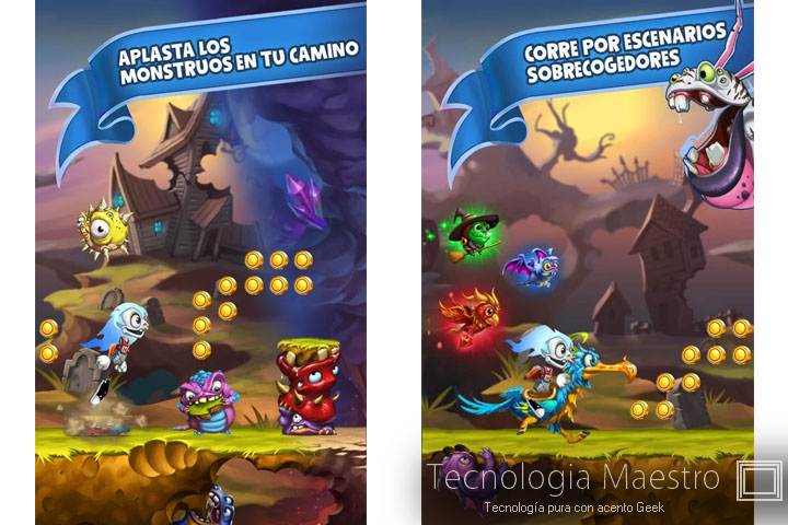 10 Mejores juegos para Samsung Galaxy Ace 1, 2 y 3 en Android 22-Go-Go-Ghost-juego-tecnologiamaestro-min