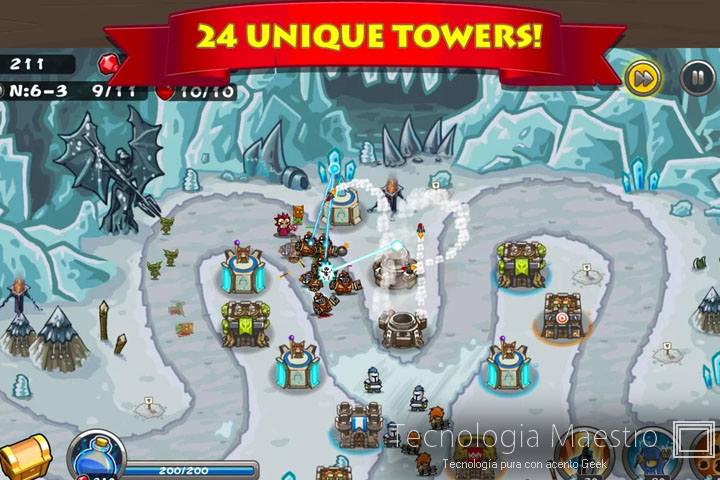 Los 22 mejores juegos Android Septiembre 2014 4-Horde-Defense-juego-tecnologiamaestro-min