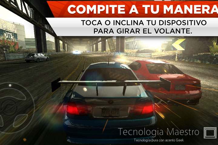 10 mejores juegos android de carreras de autos y motos 3D increíbles 5-Need-for-Speed-Most-Wanted-juego-tecnologiamaestro-min