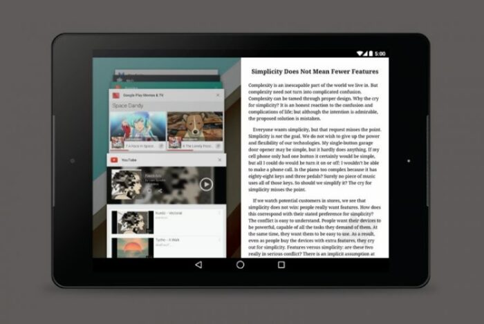 Google podría poner la multiventana en Android L de forma nativa Google podría poner la multiventana en Android L de forma nativa