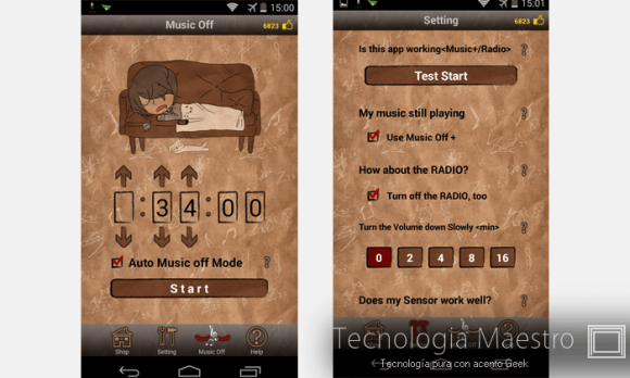 Apagar la música de forma automática en Android, Music Off Apagar la música de forma automática en Android, Music Off