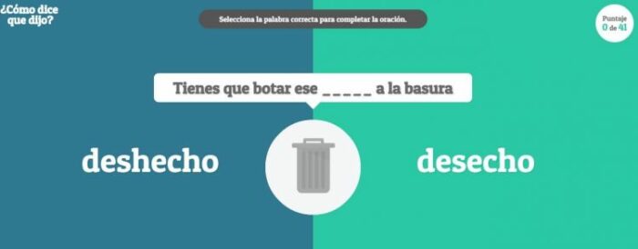 ¿Cómo dice que dijo? juego online para mejorar la ortografía ¿Cómo dice que dijo? juego online para mejorar la ortografía