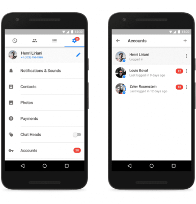 Ahora se pueden usar dos cuentas en Facebook Messenger Ahora se pueden usar dos cuentas en Facebook Messenger