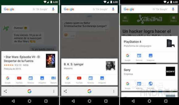 Google Now on Tap mejora y se vuelve más rápido Google Now on Tap mejora y se vuelve más rápido