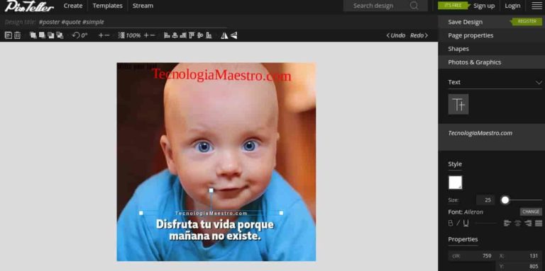 PixTeller, útil para crear imágenes de Facebook y memes PixTeller, útil para crear imágenes de Facebook y memes