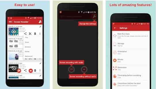 5 aplicaciones para grabar la pantalla de tu móvil, las mejores! rec screen recorder para android
